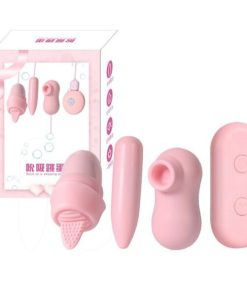 Bộ trứng rung 3 đầu rung liếm bú hút Jinle cắm usb trực tiếp tiện lợi
