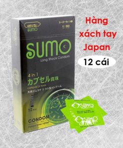Bao cao su Sumo long shock 4 in 1 gân gai hộp 12c shop bcs giá rẻ