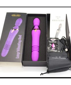 Chày Rung Cao Cấp 1 Đầu Rung , 1 Đầu Ngoáy Sưởi Ấm - Lucy